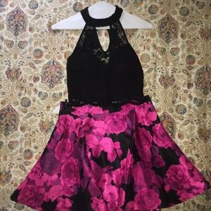 Two-piece homecoming/formal dress